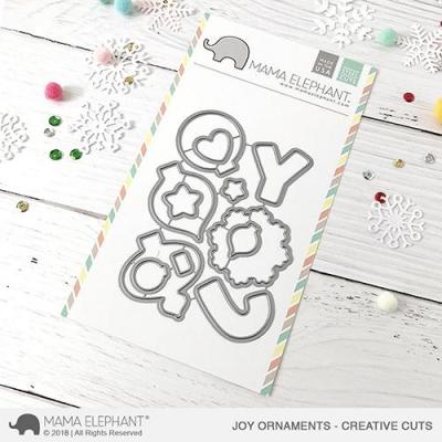 Mama Elephant Creative Cuts - Joy Ornaments